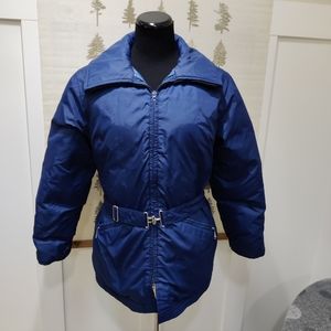 Vintage LL Bean Quilted Goose Down Winter Coat - Lg